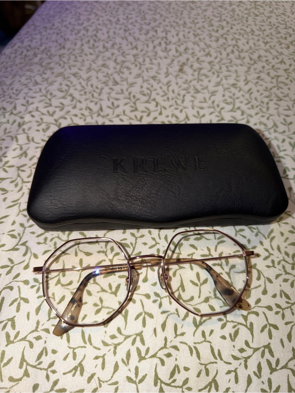 KREWE Women’s Round Metal Frame Glasses - Gold